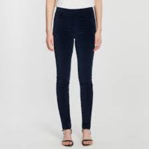 velvet J Brand Navy Velvet Skinny Pants - Picture 2 of 9